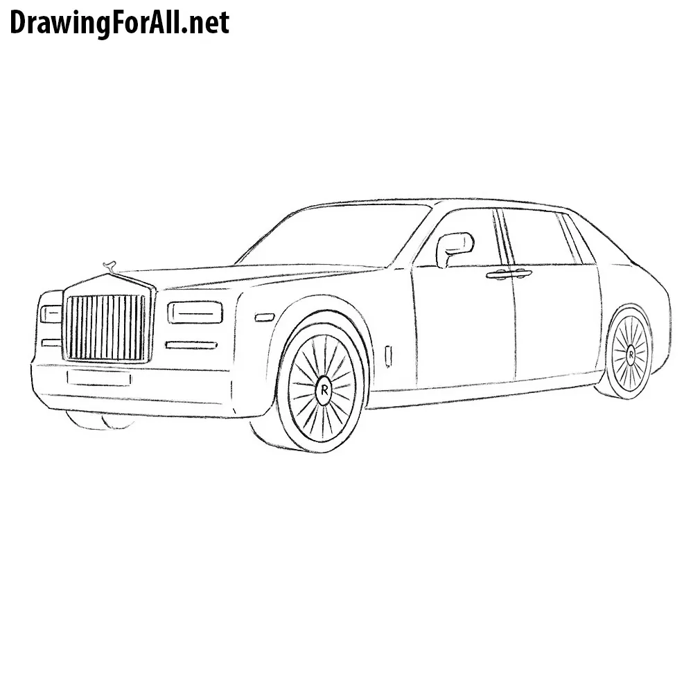 How to Draw a Rolls Royce Phantom