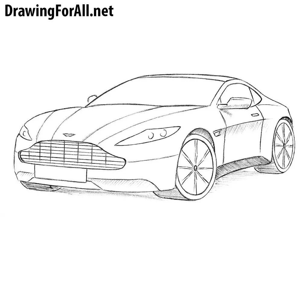 How to Draw an Aston Martin