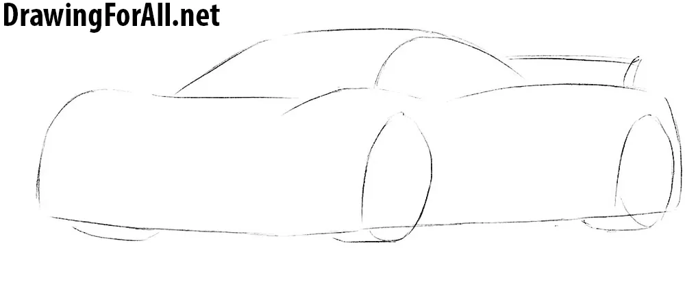 learn how to draw a pagani huayra step by step