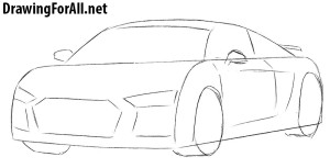 How to Draw an Audi R8