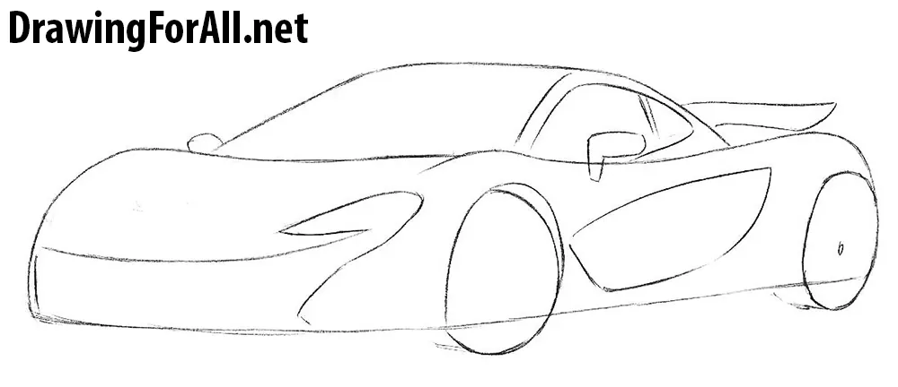 learn to draw a McLaren P1