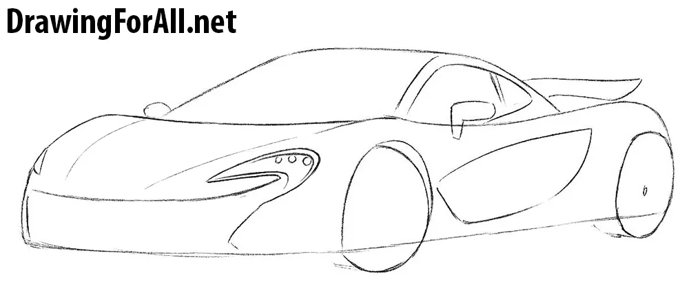 how to draw a sport car