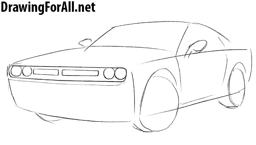 how to draw a sport car