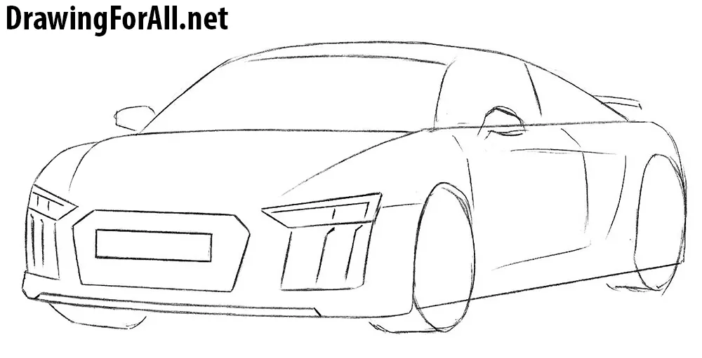 audi  drawing tutorial