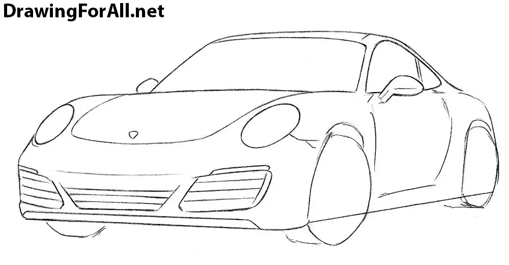 How to Draw a Porsche 911