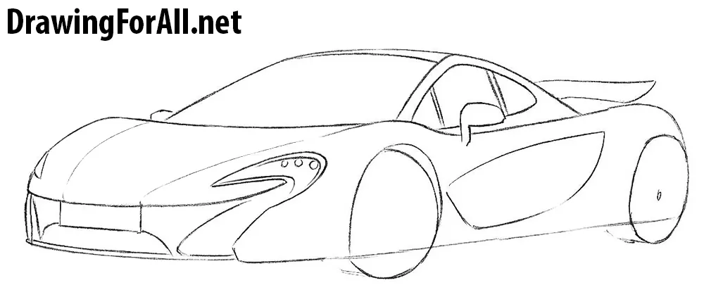learn to draw a McLaren P1