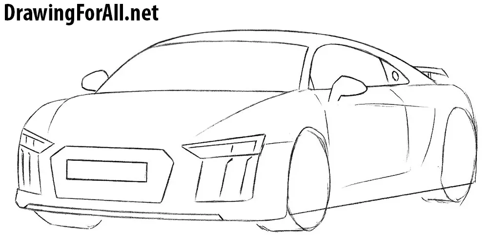 learn to draw an audi
