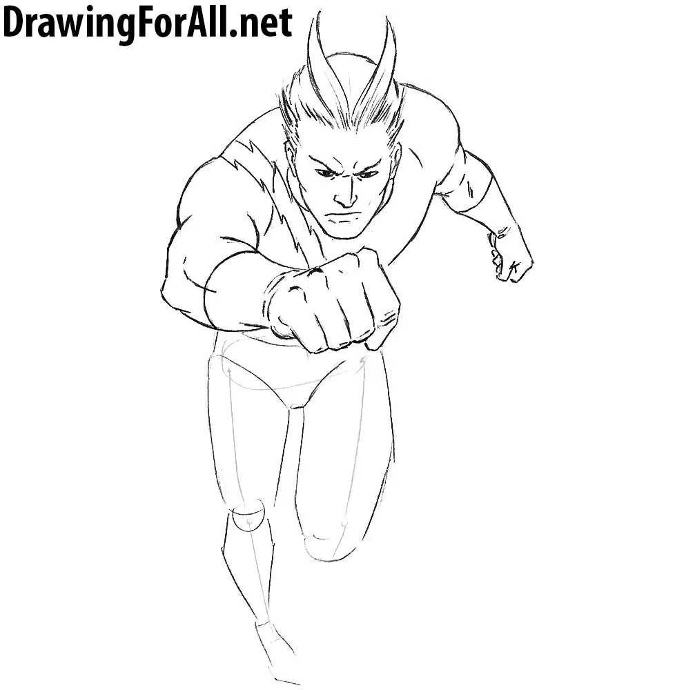 How to Draw Quicksilver from marvel