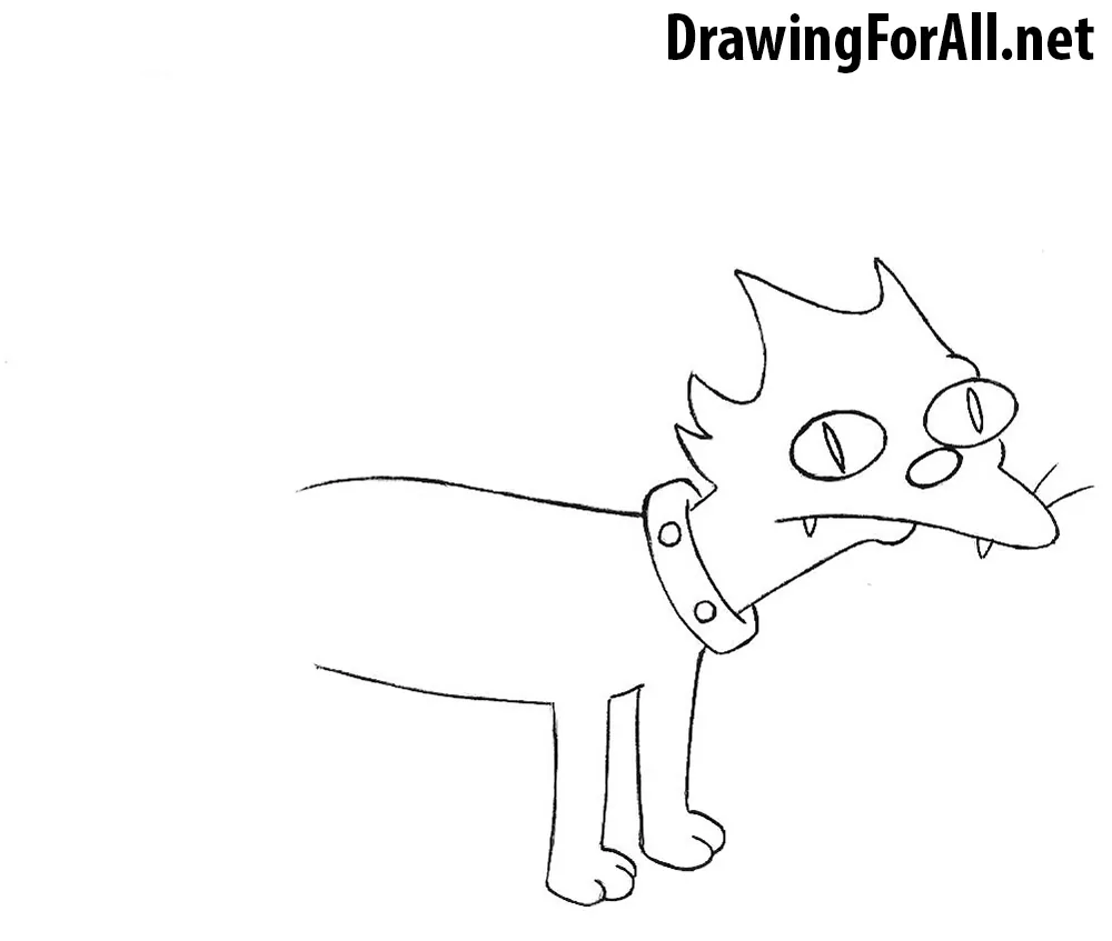 How to Draw Snowball from the Simpsons