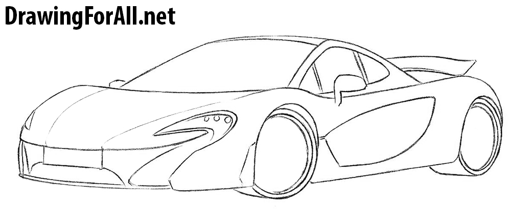 McLaren P1 drawing