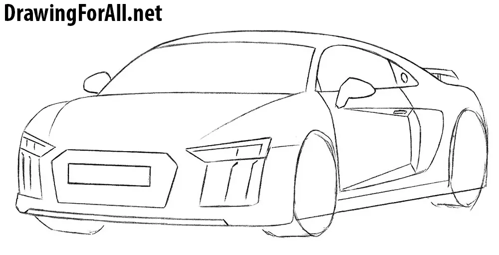 audi drawing