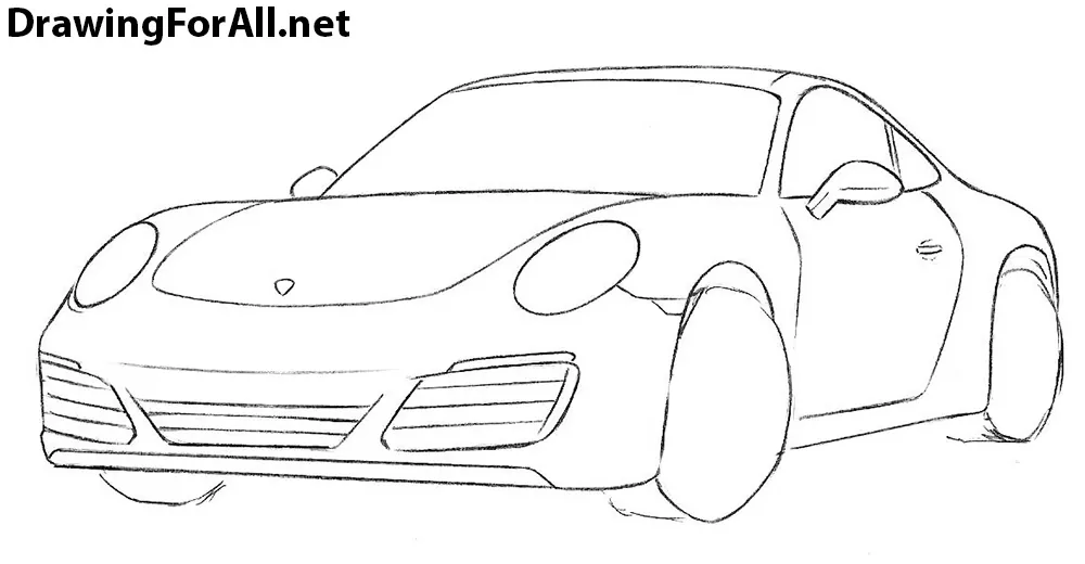 how to draw a sport car