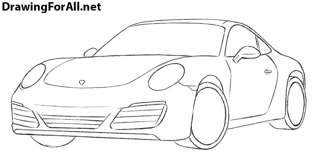 Porsche 911 drawing