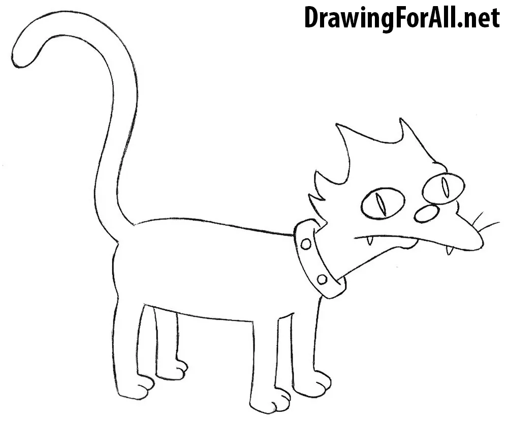 How to Draw Snowball from the Simpsons