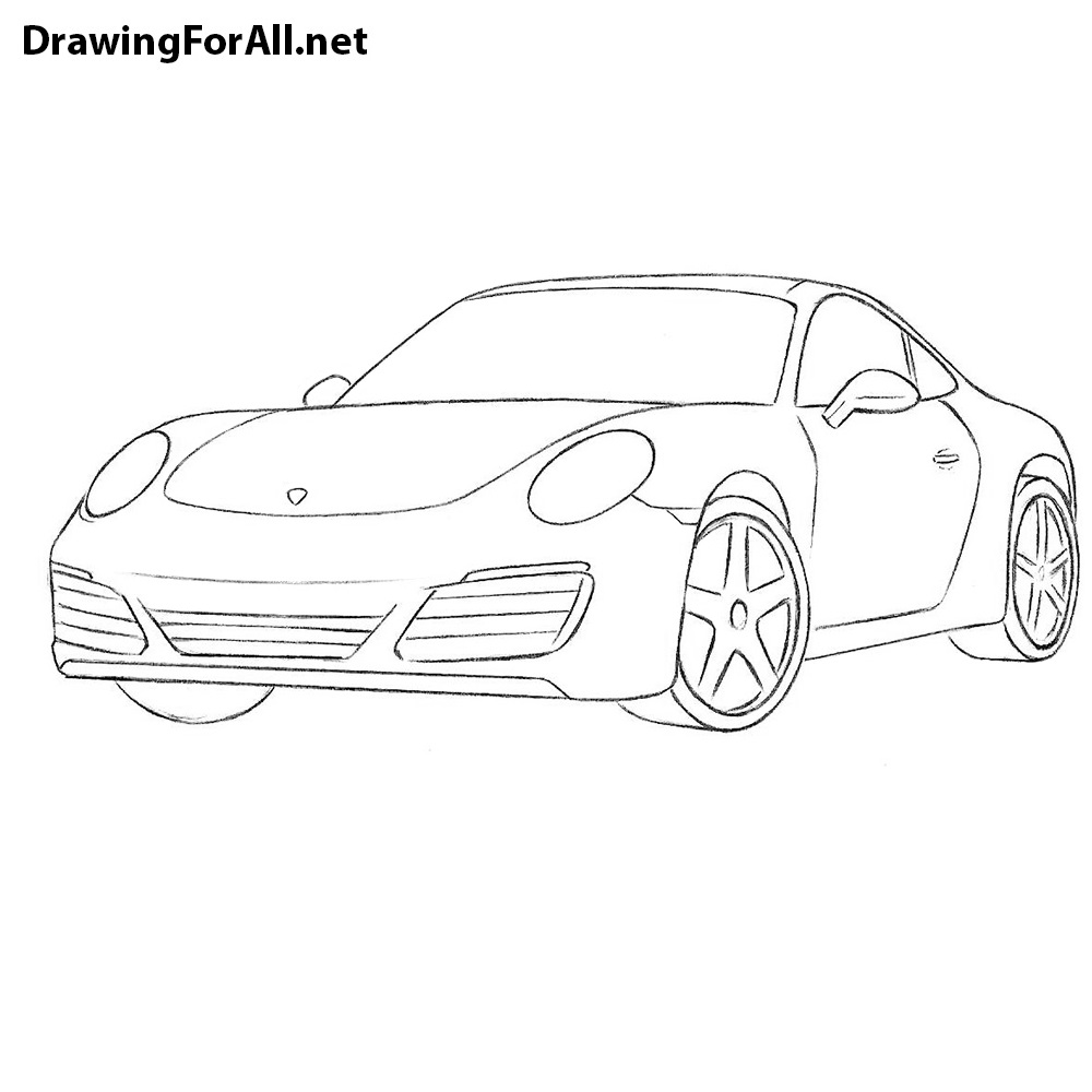 How to Draw a Porsche Easy