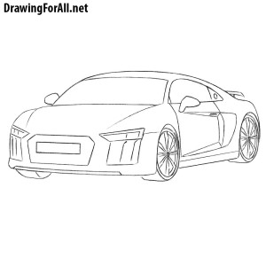 How to Draw an Audi R8