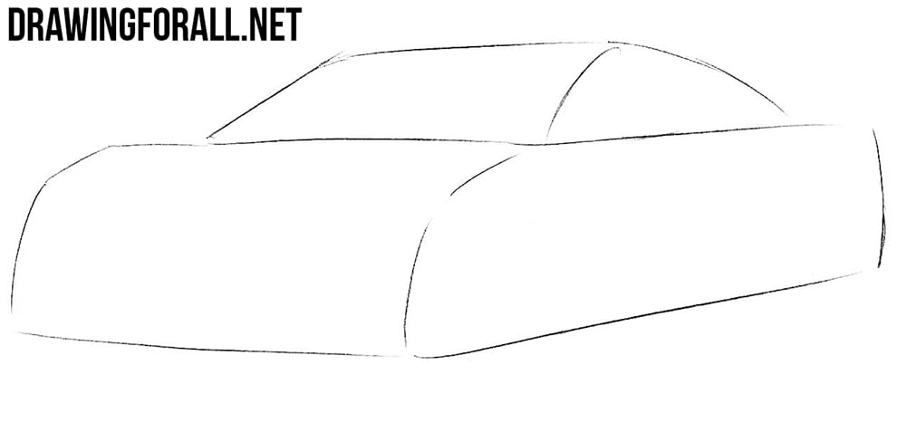 how to draw a Honda nsx