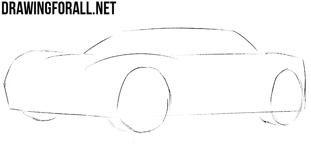 how to draw a sport car