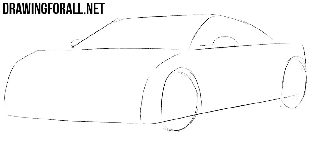 learn to draw a Honda nsx