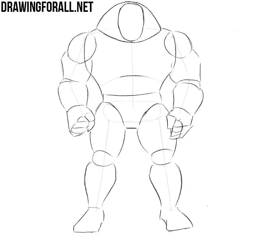 how to draw Juggernaut from marvel comics