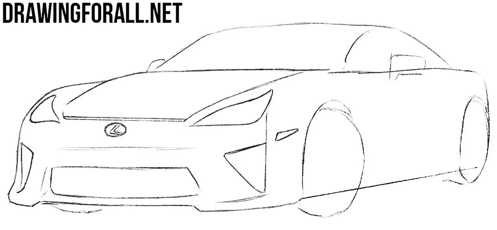 lexus lfa drawing tutorial