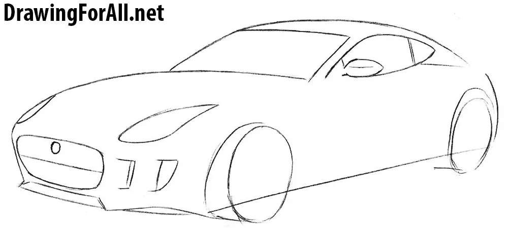 Had a go at drawing my car. Pretty happy with how it turned out, although  my steadiness could use some work. : r/Jaguar