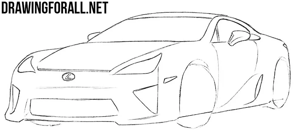learn to draw a Lexus