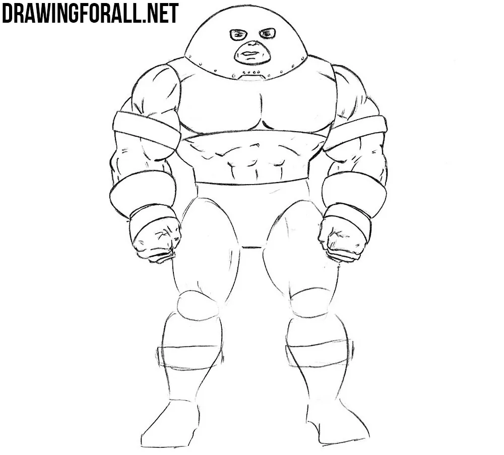 how to draw Juggernaut from x-men