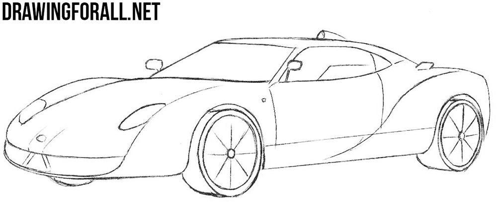 how to draw a spyker c12