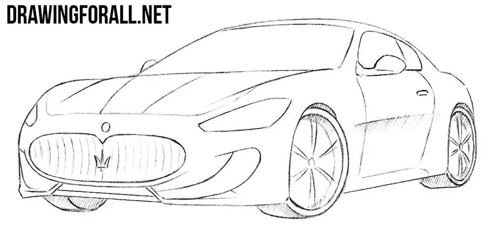 maserati drawing