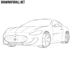 how to draw a maserati