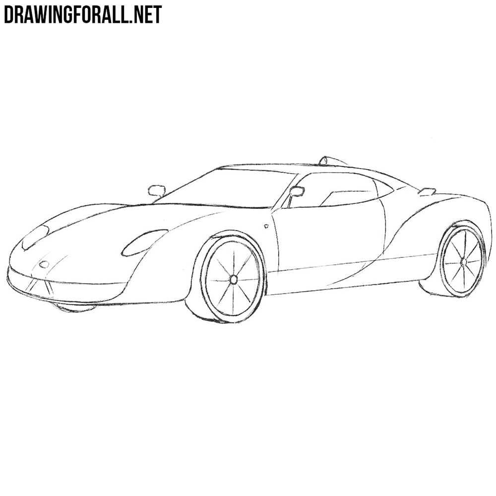 how to draw a spyker c12