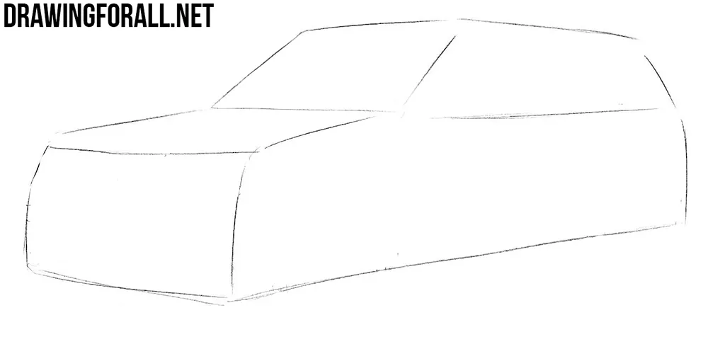 how to draw a range rover