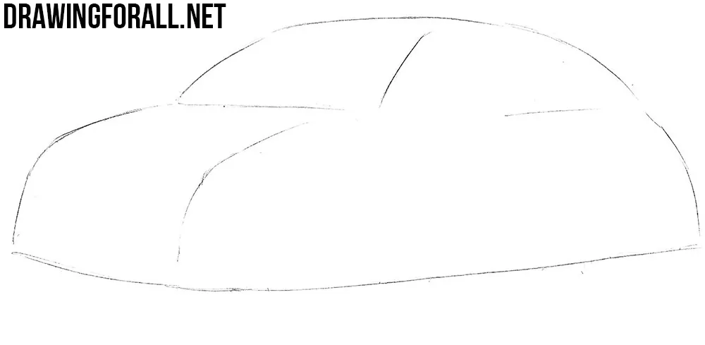 how to draw a volkswagen beetle