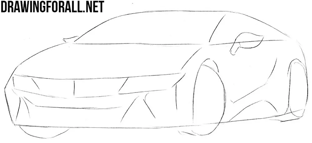 draw a bmw i8