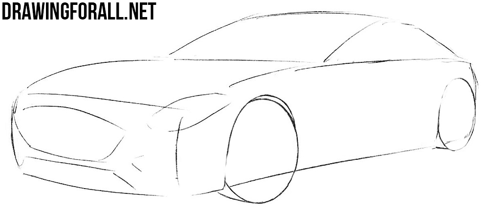 how to draw a mercedes amg gt