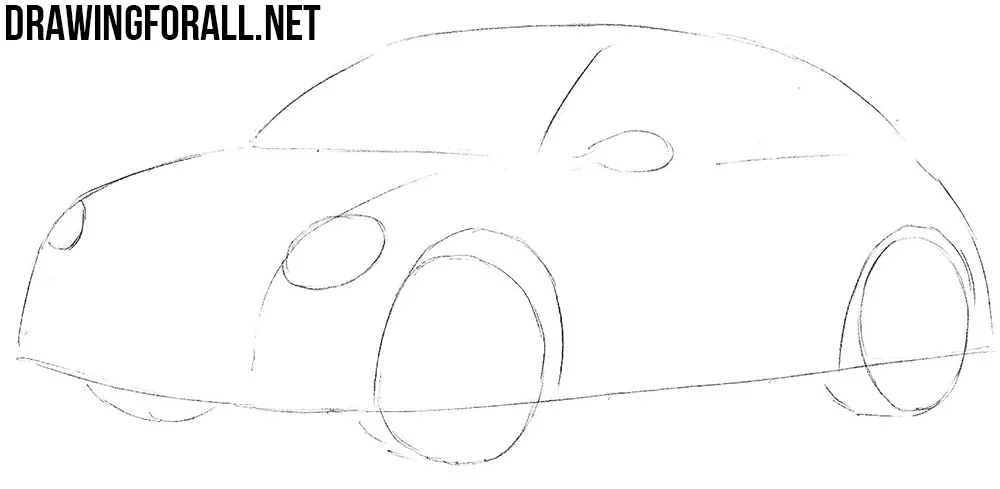 learn to draw a volkswagen beetle
