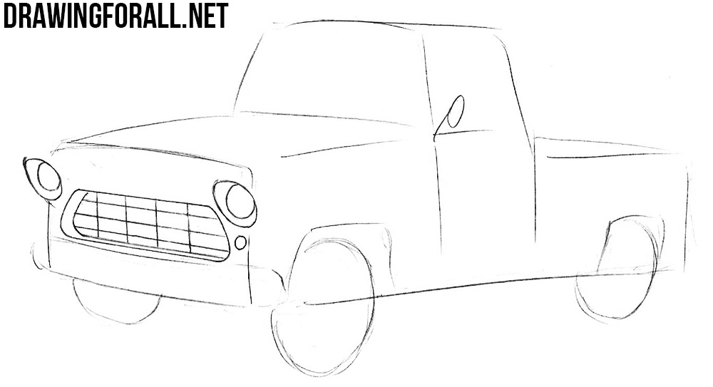 draw a Chevy Truck step by step