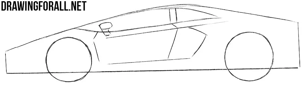 easy to draw sports cars