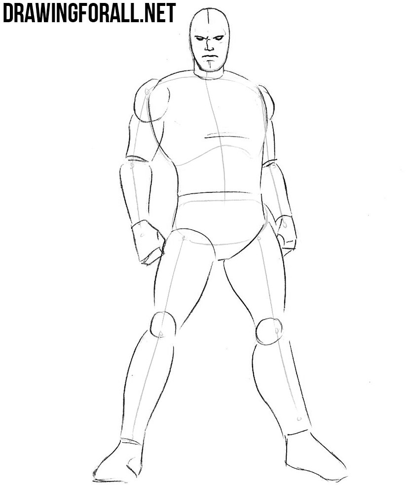 how to draw Colossus from x men