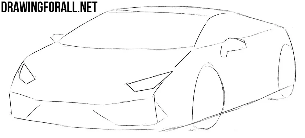 how to draw a sport car