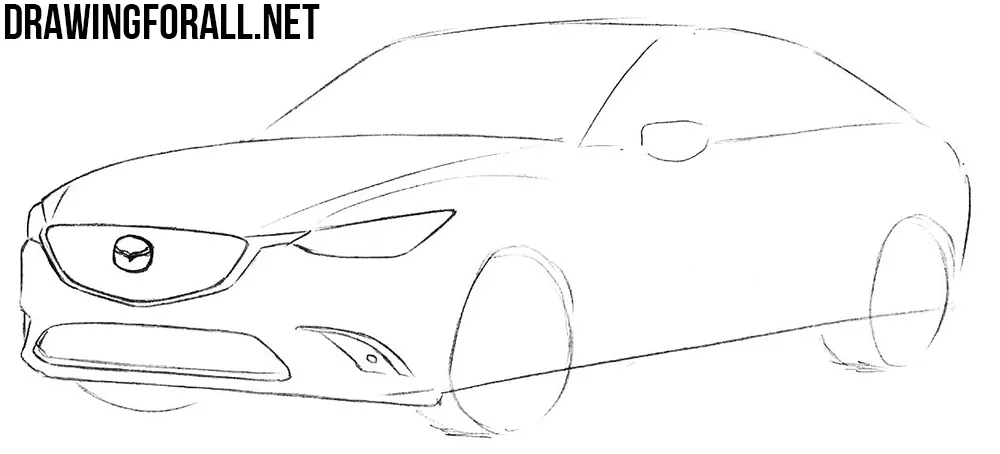 How to Draw a Mazda step by step