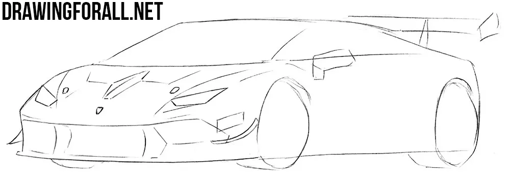 how to draw a car step by step