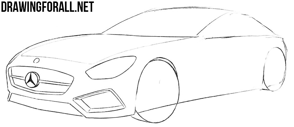 how to draw a mercedes amg gt