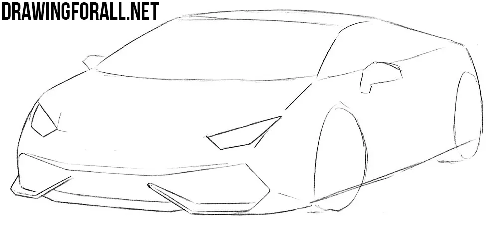 how to draw a sports car step by step