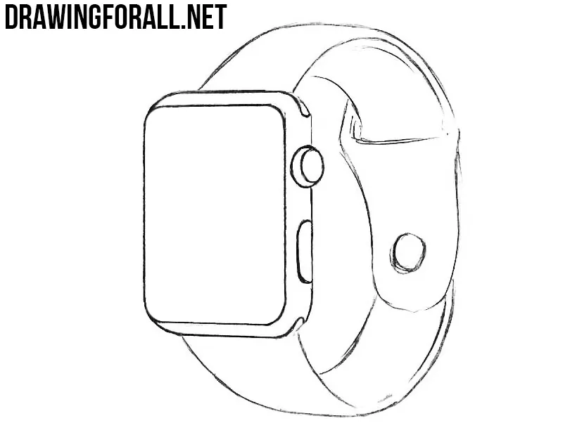 learn to draw an Apple Watch