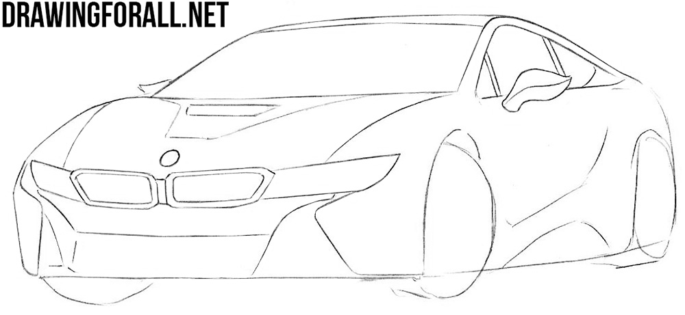 bmw i8 drawing tutorial