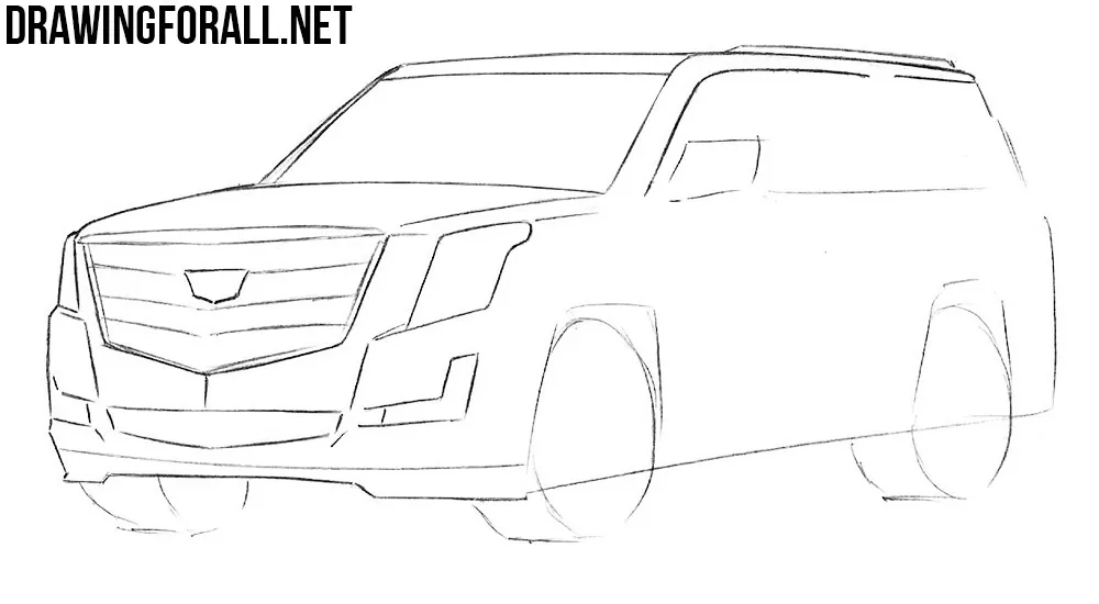 how to draw an Escalade