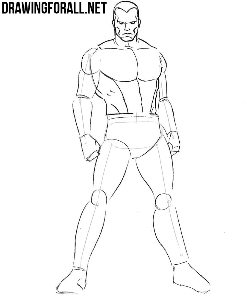 learn how to draw Colossus step by step