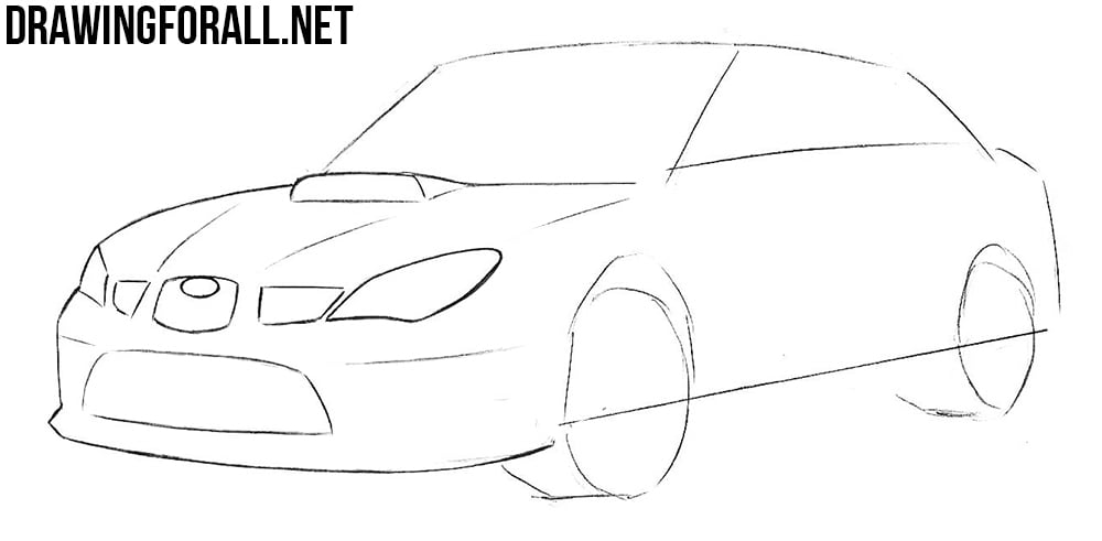 learn how to draw a subaru impreza wrx sti